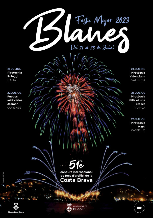 Confirmadas las fechas del Festival de fuegos artificiales en Blanes